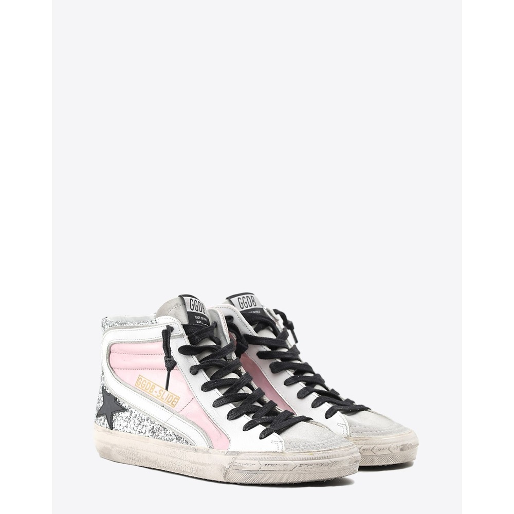 Golden Goose Pink and Black Women's Sneakers